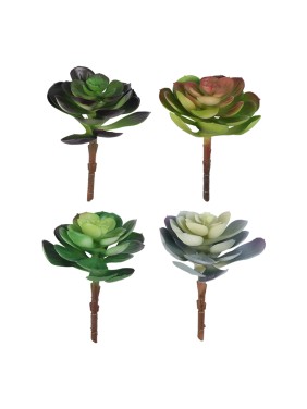 Artificial Plant,set of 4, Indoor/Outdoor Stem Succulent