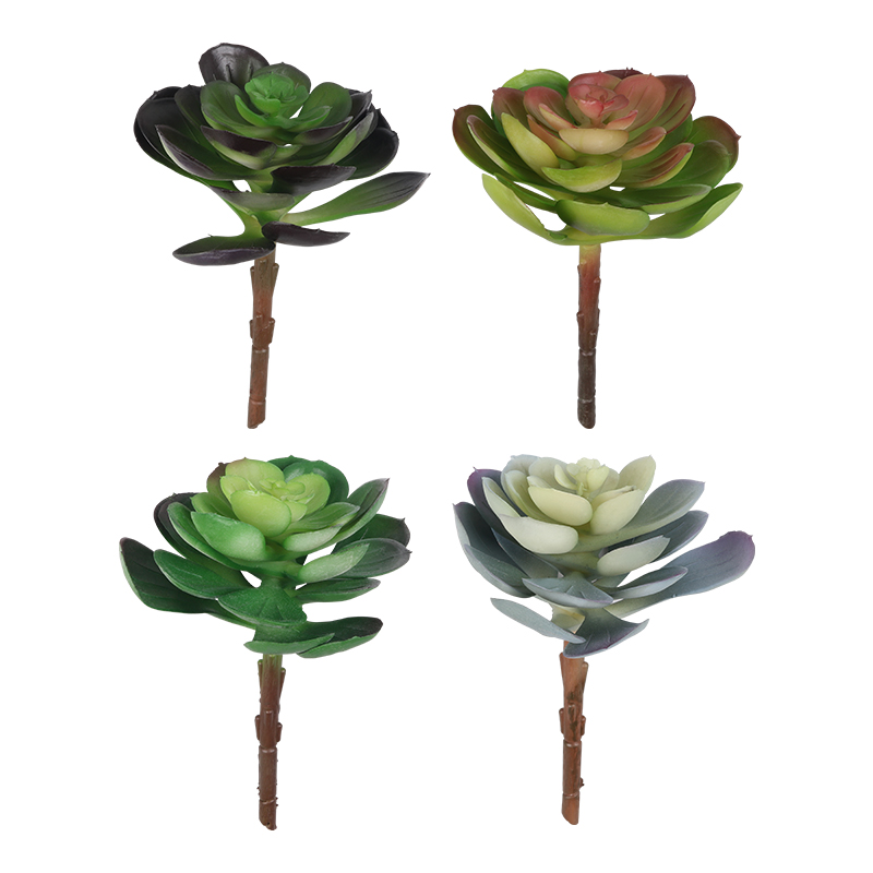 Artificial Plant,set of 4, Indoor/Outdoor Stem Succulent