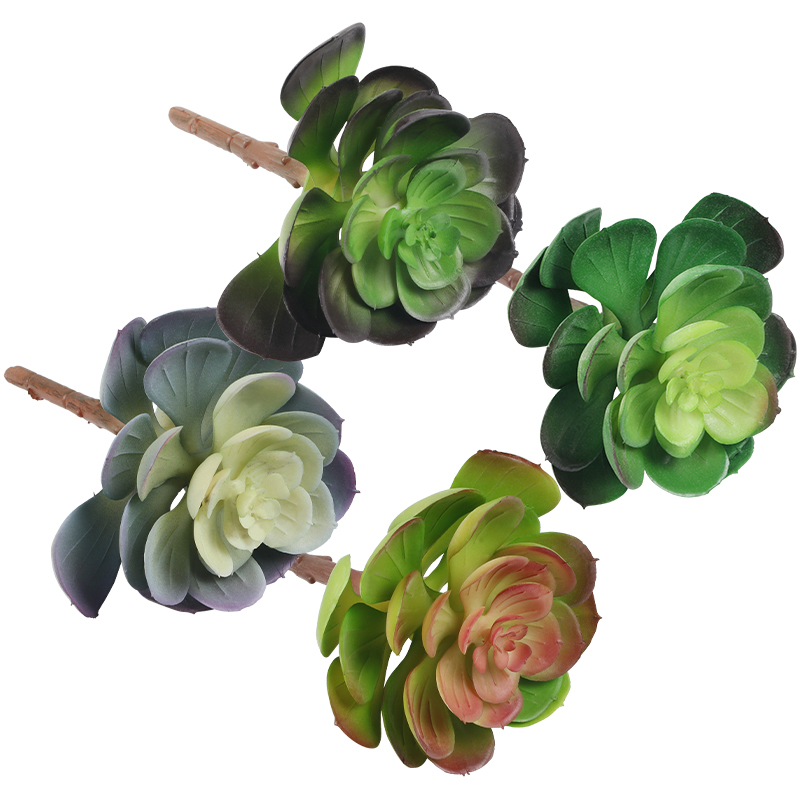 Artificial Plant,set of 4, Indoor/Outdoor Stem Succulent