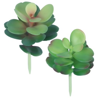 Artificial Plant,set of 2, Indoor/Outdoor Stem Succulent