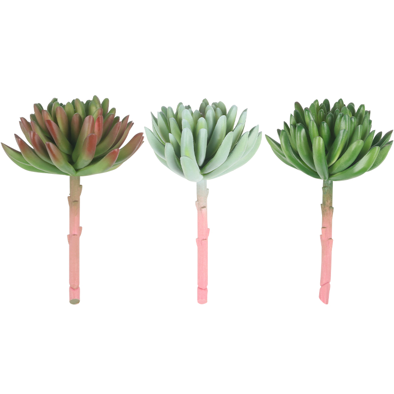 Artificial plant,set of 3,indoor/outdoor stem succulent