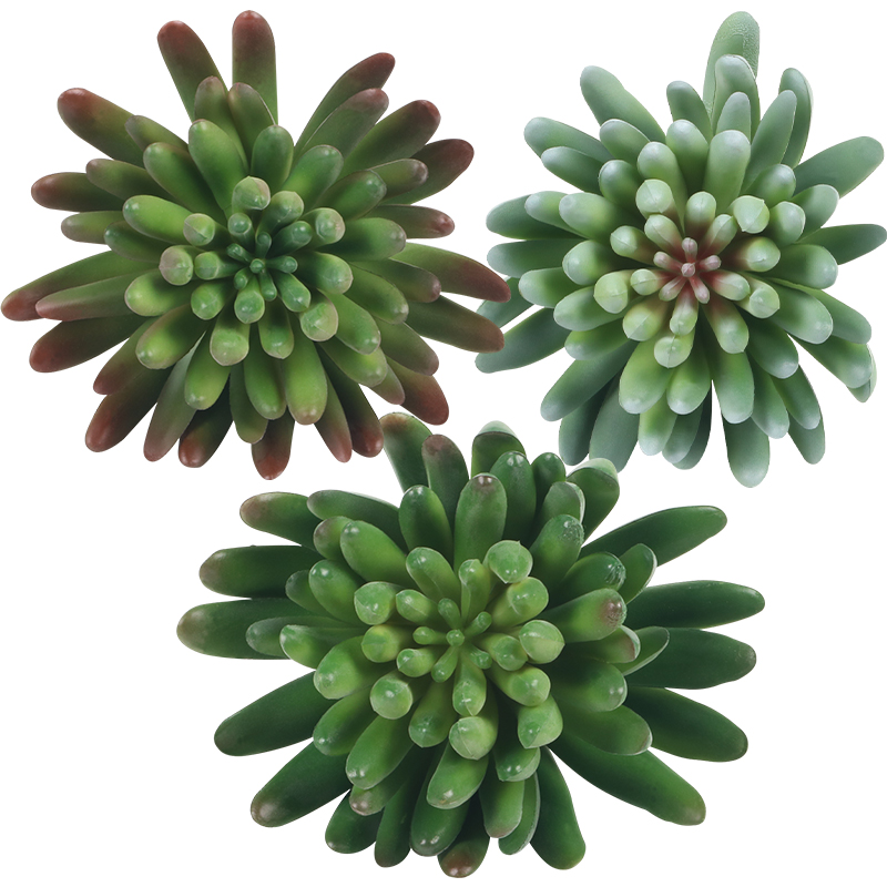 Artificial plant,set of 3,indoor/outdoor stem succulent