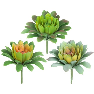 Artificial plant,set of 3, indoor/outdoor stem succulent