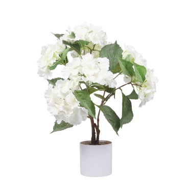 Artificial hydrangea pot,indoor/outdoor flowers, 4.92 inches