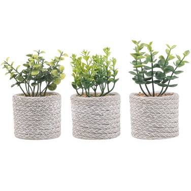 Artifi potted plant pot, set of 3, indoor/outdoor herbs,3.38inches