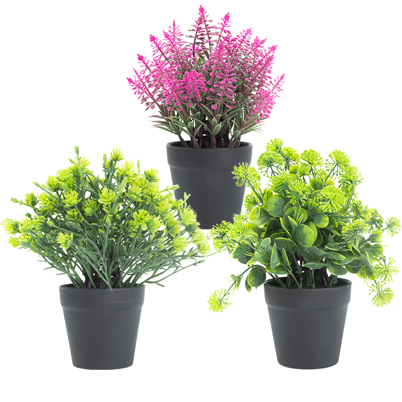 Artifi potted plant pot, set of 3, indoor/outdoor herbs,3.42 inches