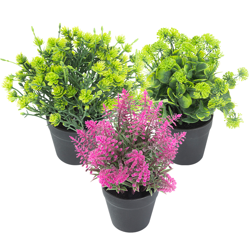 Artifi potted plant pot, set of 3, indoor/outdoor herbs,3.42 inches