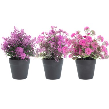 Artifi potted plant pot, set of 3, indoor/outdoor herbs,3.42 inches