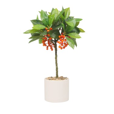 Artifi potted plant pot,  indoor/outdoor leaves, 4.72 inches