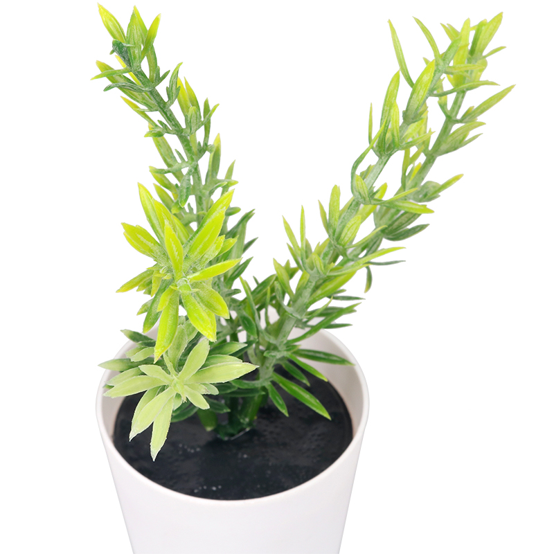 Artifi potted plant w pot, set of 3, indoor/outdoor herbs, 2 "