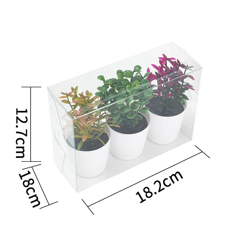 Artifi potted plant w pot, set of 3, indoor/outdoor herbs, 2 "