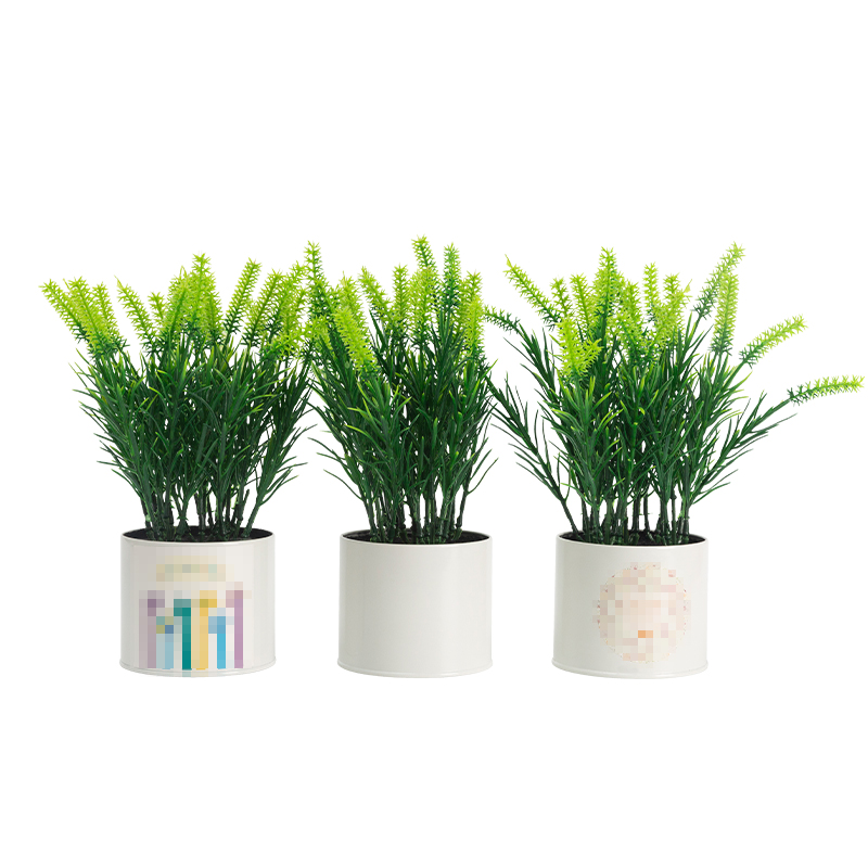 Artifi potted plant w pot, set of 3, indoor/outdoor herbs, 3.81 "