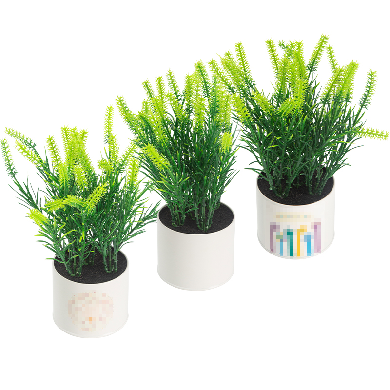 Artifi potted plant w pot, set of 3, indoor/outdoor herbs, 3.81 "