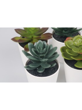 Artificial potted plant with pot, indoor/outdoor Succulent, 2 ¼ " 