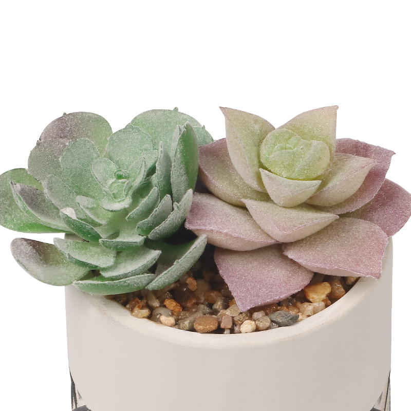 Artifi potted plant w pot, set of 2, indoor/outdoor succulent ,3.15inches