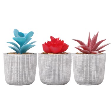 Artifi potted plant pot, set of 3, indoor/outdoor succulent ,3.03inches