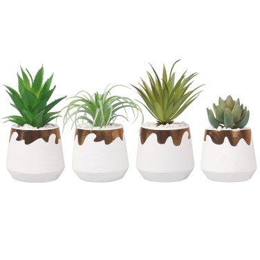 Artifi potted plant pot, set of 4, indoor/outdoor succulent ,3.54inches