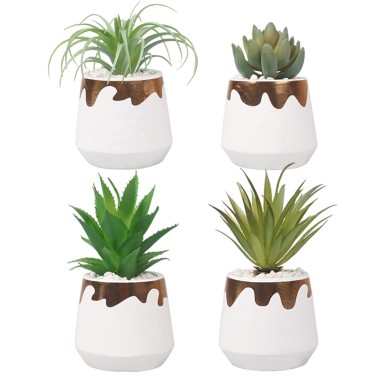 Artifi potted plant pot, set of 4, indoor/outdoor succulent ,3.54inches