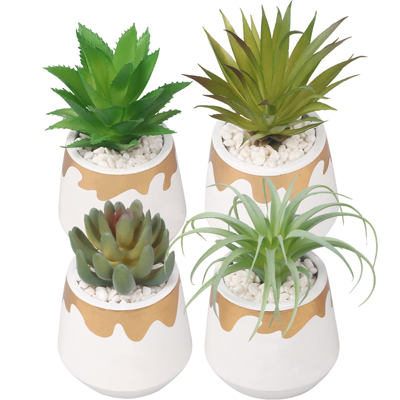 Artifi potted plant pot, set of 4, indoor/outdoor succulent ,3.54inches