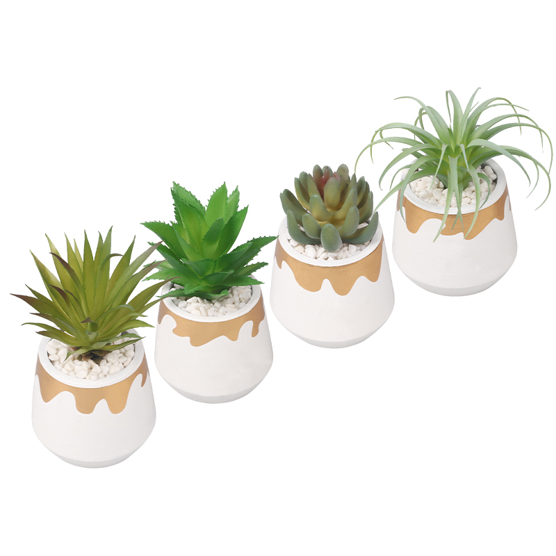 Artifi potted plant pot, set of 4, indoor/outdoor succulent ,3.54inches