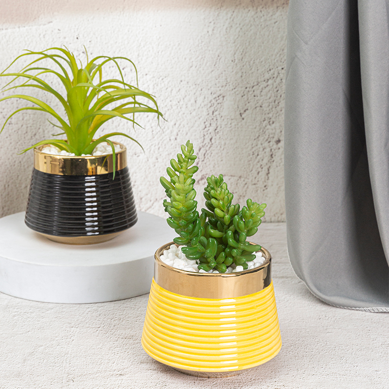 Artifi potted plant pot, set of 2, indoor/outdoor succulent ,3.93inches