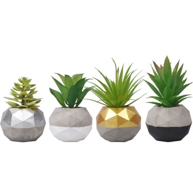 Artifi potted plant pot, set of 4, indoor/outdoor succulent ,3.54inches