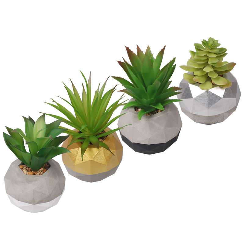 Artifi potted plant pot, set of 4, indoor/outdoor succulent ,3.54inches