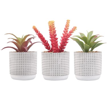 Artifi potted plant pot, set of 3, indoor/outdoor succulent,3.58inches