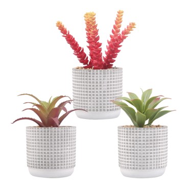 Artifi potted plant pot, set of 3, indoor/outdoor succulent,3.58inches