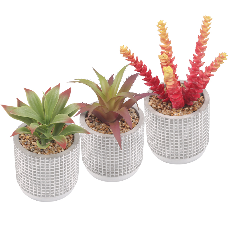 Artifi potted plant pot, set of 3, indoor/outdoor succulent,3.58inches