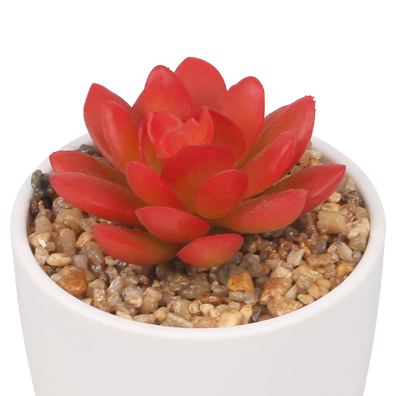 Artifi potted plant w pot, set of 4, indoor/outdoor succulent, 2.95 inches